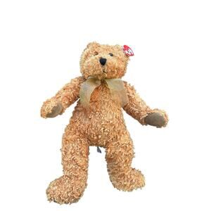 Ty Classic Teddybearsary 15” Anniversary Plush Bear 100% Ty Silk Stuffed Toy